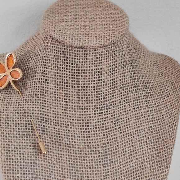 Designer Cecile Jeanne Paris Four Leaf Clover Stick pin brooch - Picture 6 of 11